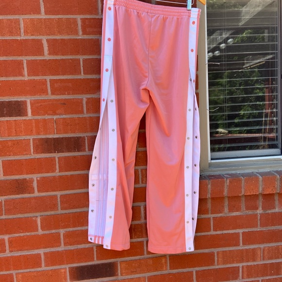 Adidas XL pink tearaway pants UK 14 - Picture 2 of 12